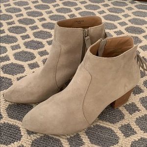 Tahari Booties with Lace up Detailing